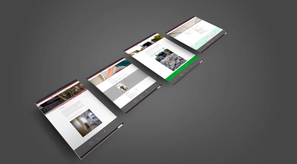 Referenzen: Handwerksbetrieb-Website mit Projekt-Galerie und Vorher-Nachher-Effekten
